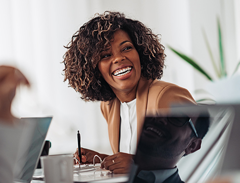 Business woman in meeting