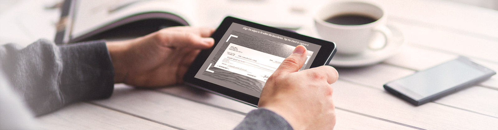 capturing a check by mobile device